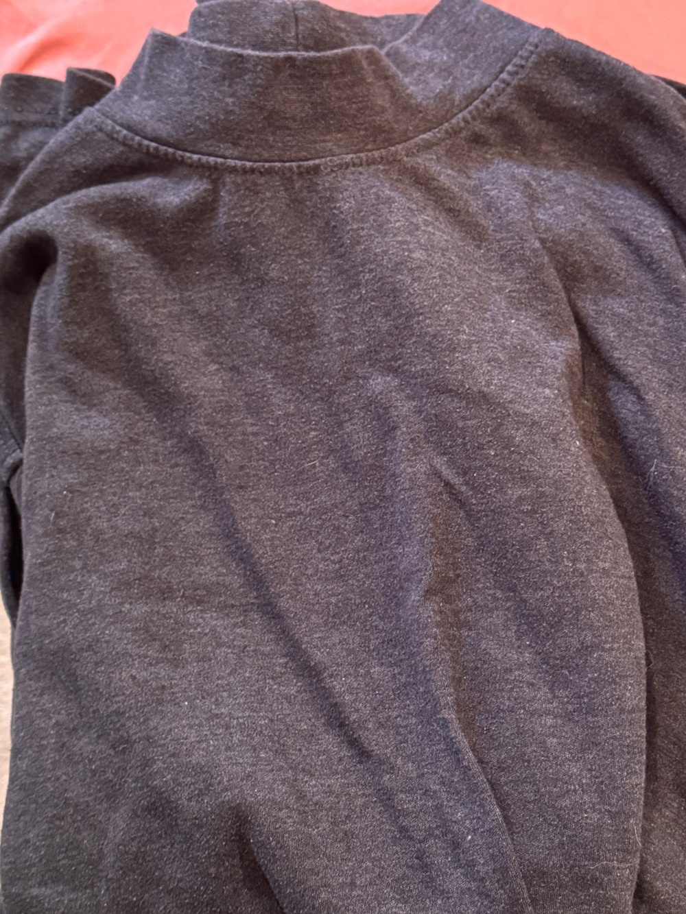croft & barrow gray long sleeve mock neck